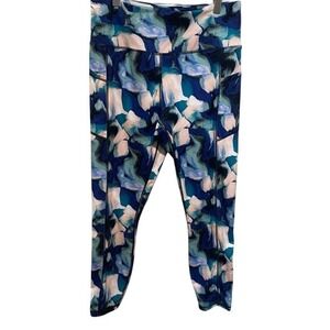 Gaiam Women's Multicolor Patterned‎ Active Leggings Size L